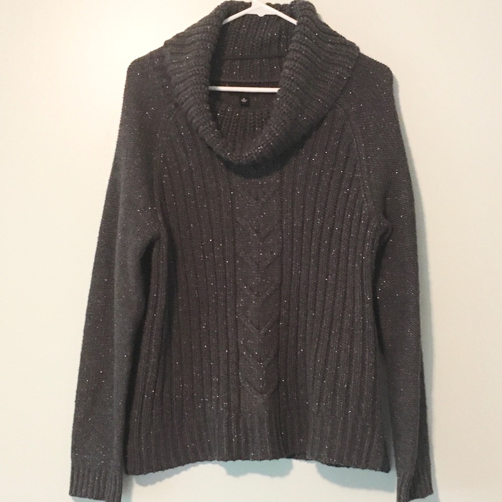 a.n.a Grey Chunky Knit Sweater Size XL